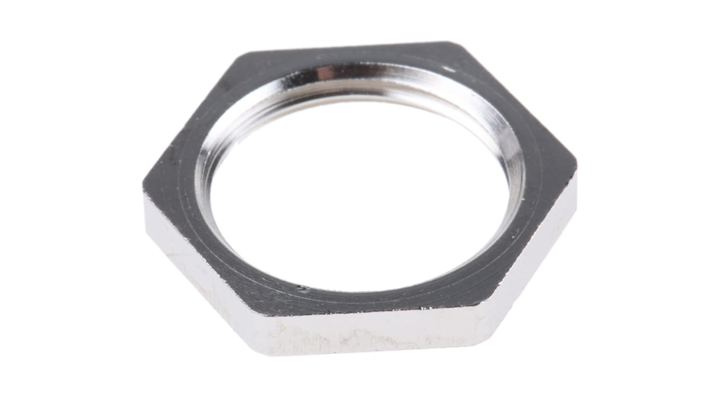 SIB Nickel Nickel Plated Brass Cable Gland Locknut, M20 Thread