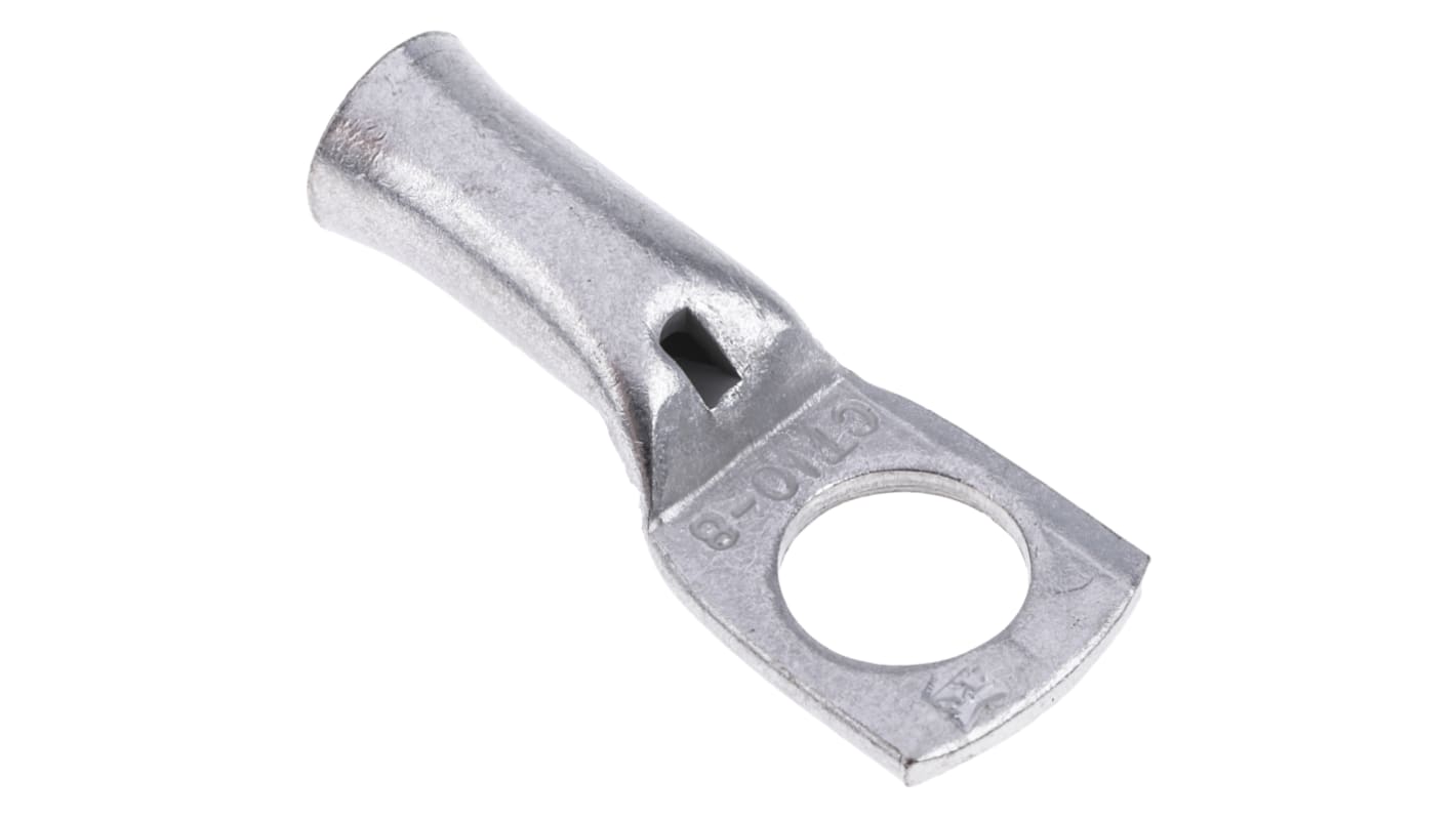 RS PRO 铜线鼻子, Φ8.4mm内环, M8螺栓, 10mm²线规至150°C