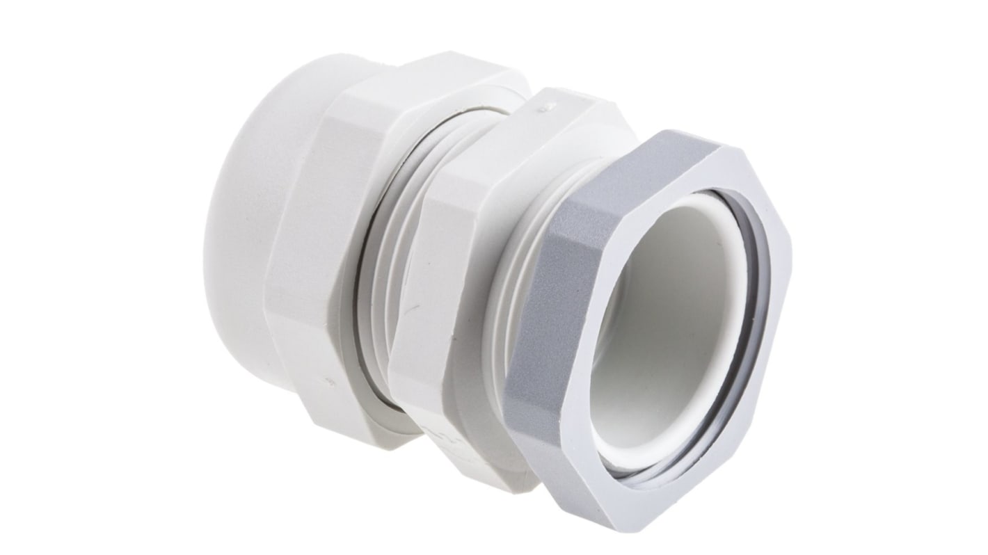 Presse-étoupe SIB WADI-TEC, PG21, en PA 6, Ø 11.5mm à Ø 18mm, avec contre-écrous, IP68