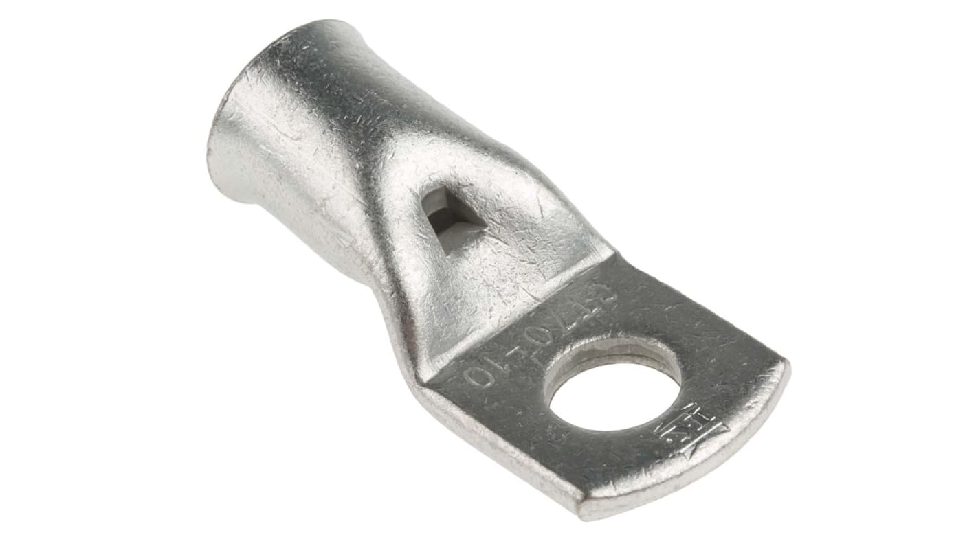RS PRO 铜管压线鼻子, Φ10.4mm内环, M10螺栓, 70mm²线规