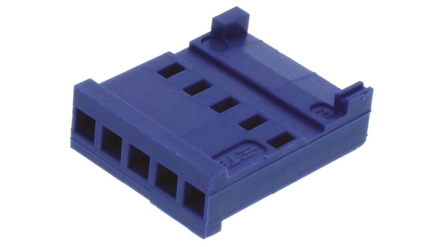 TE Connectivity 连接器外壳母座, 5p, 2.54mm间距, 电缆安装, AMPMODU HE13/HE14系列