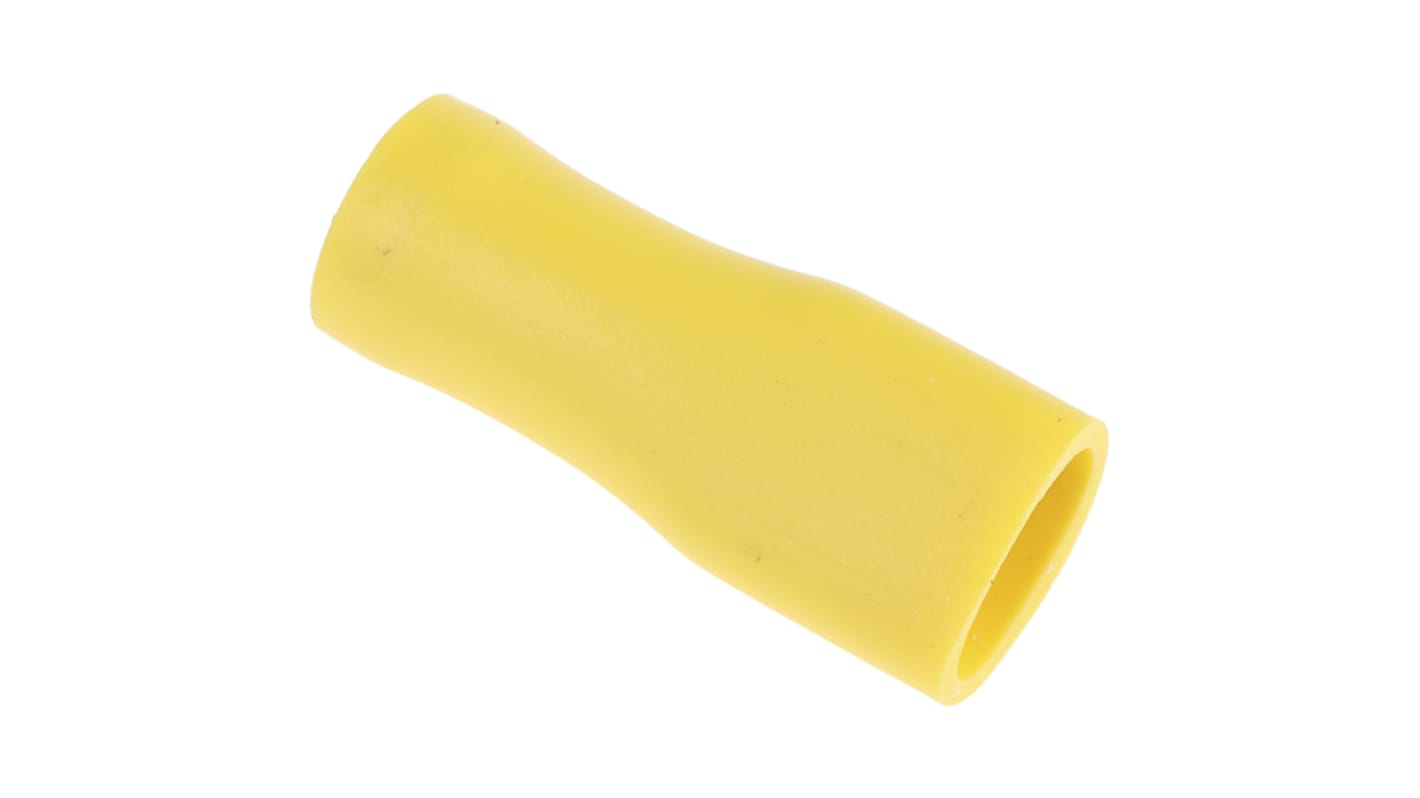 RS PRO 绝缘插簧端子母座, 6.3 x 0.8mm接片, 线规2.5mm²至6mm², 黄色, 乙烯基绝缘, 镀锡黄铜触点
