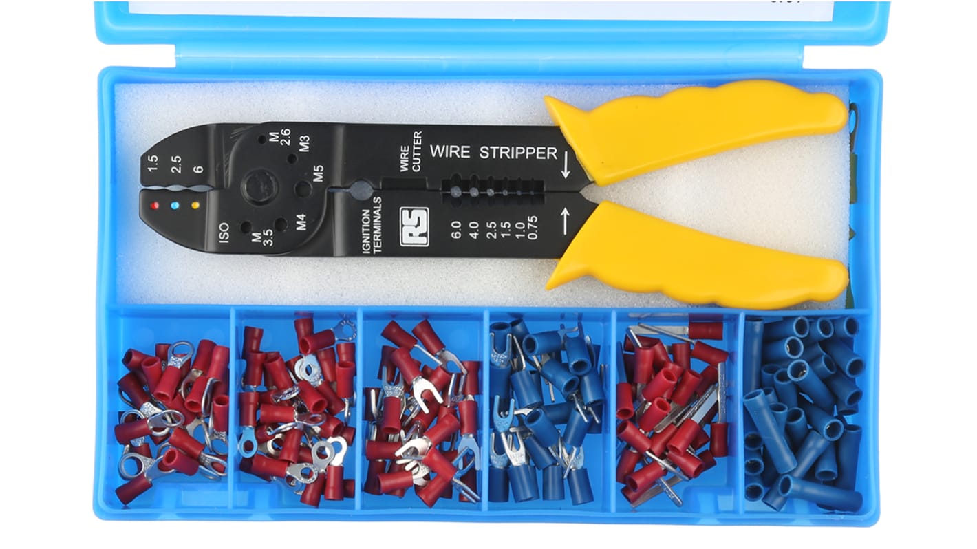 RS PRO 230 Piece Insulated Terminal Crimp terminal Kit