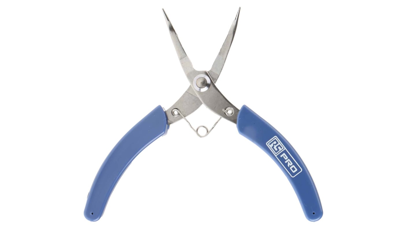 RS PRO Bent Nose Pliers, 130 mm Overall, Straight Tip, 25mm Jaw