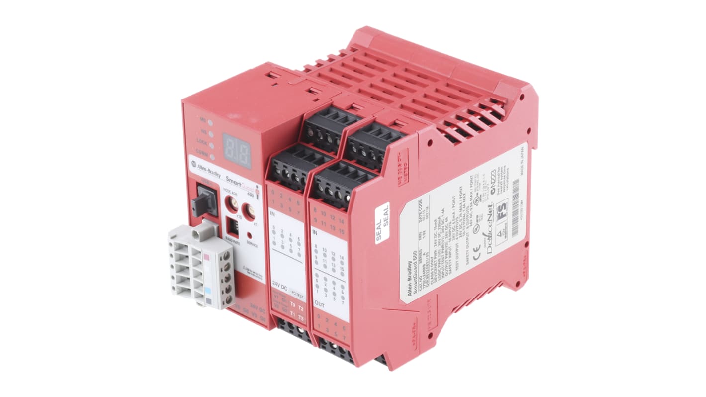 Allen Bradley Guardmaster SmartGuard 600 Safety Controller, 16 Safety Inputs, 8 Safety Outputs, 24 V dc