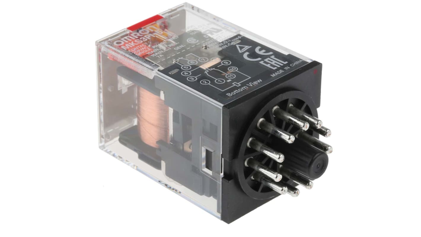 オムロン パワーリレー, 230V ac, 3c接点, 10A, プラグイン