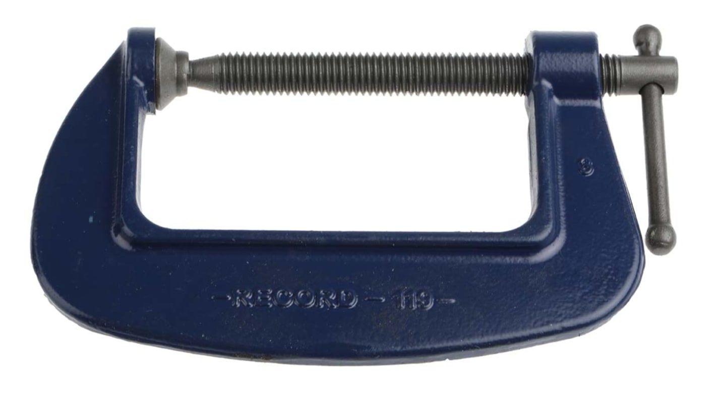 Irwin G型夹钳, 75mm开口, 50mm钳口深