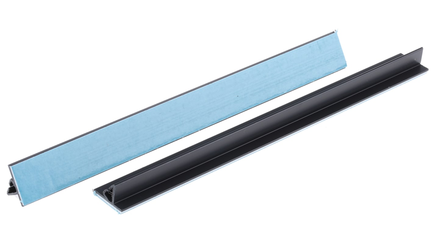 Essentra PCB板卡槽, 粘性衬底垂直安装, 204mm长, 最厚1.3mm