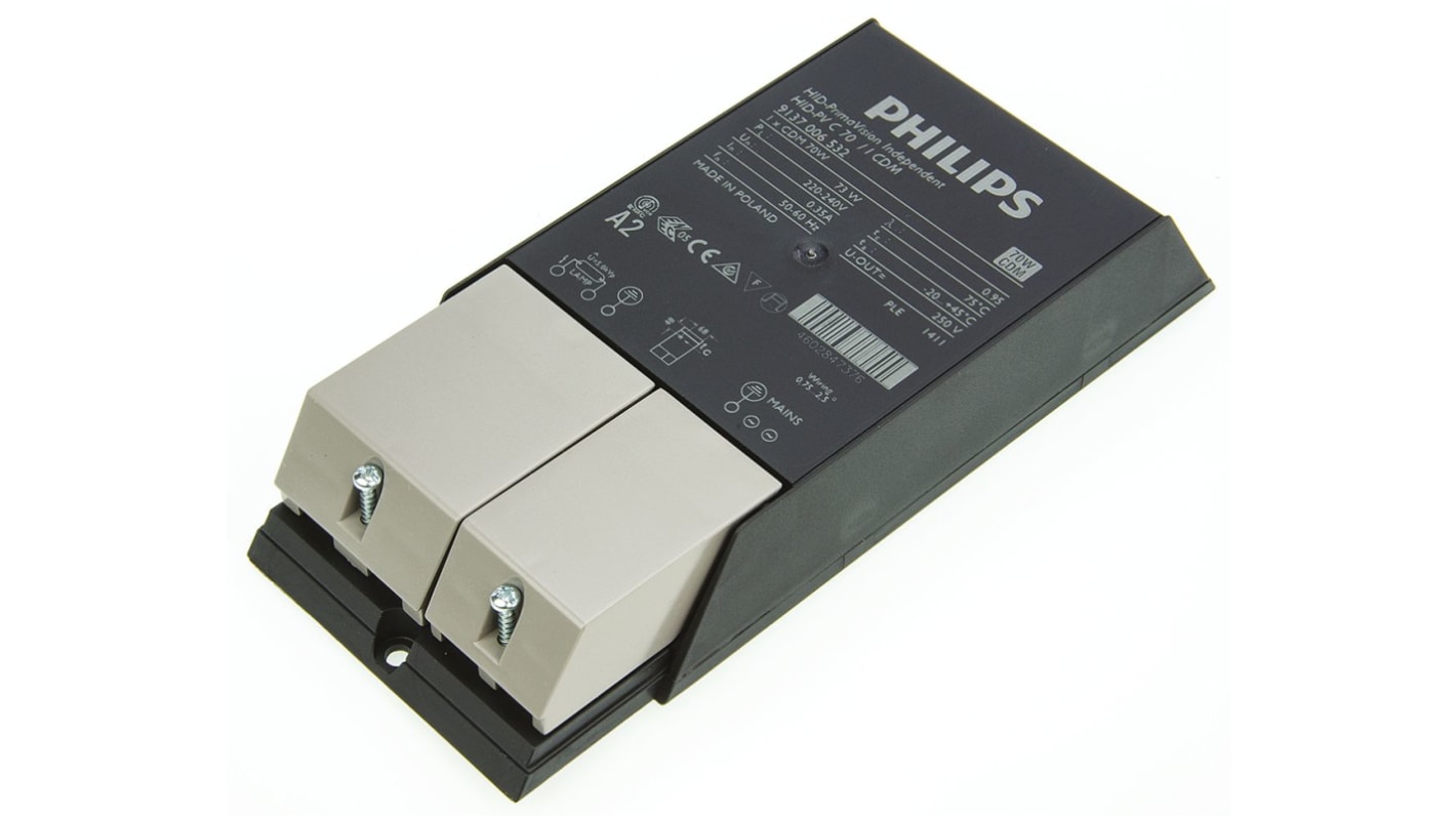Philips Lighting 70 W Electronic Ceramic Metal Halide Lighting Ballast, 220 → 240 V