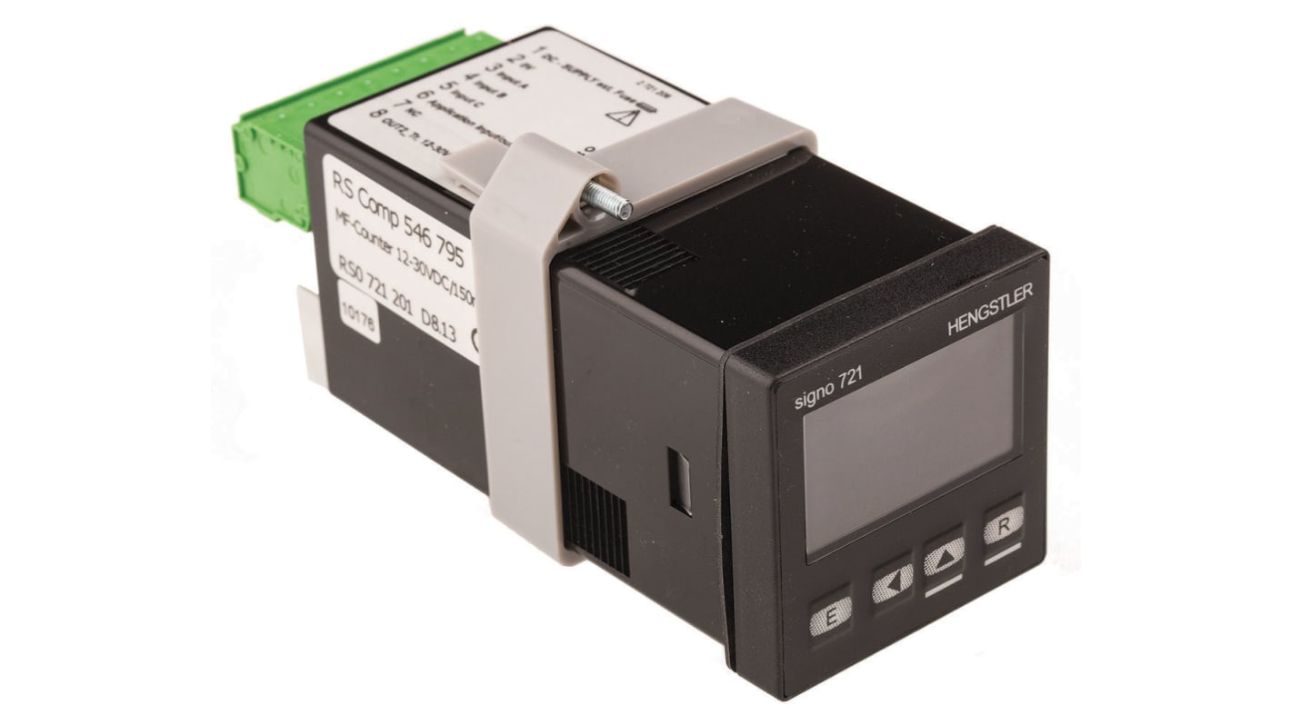 Rs-Online Contatore Hengstler Impulsi 60kHz display LCD 5 cifre 12 → 30 V c.c