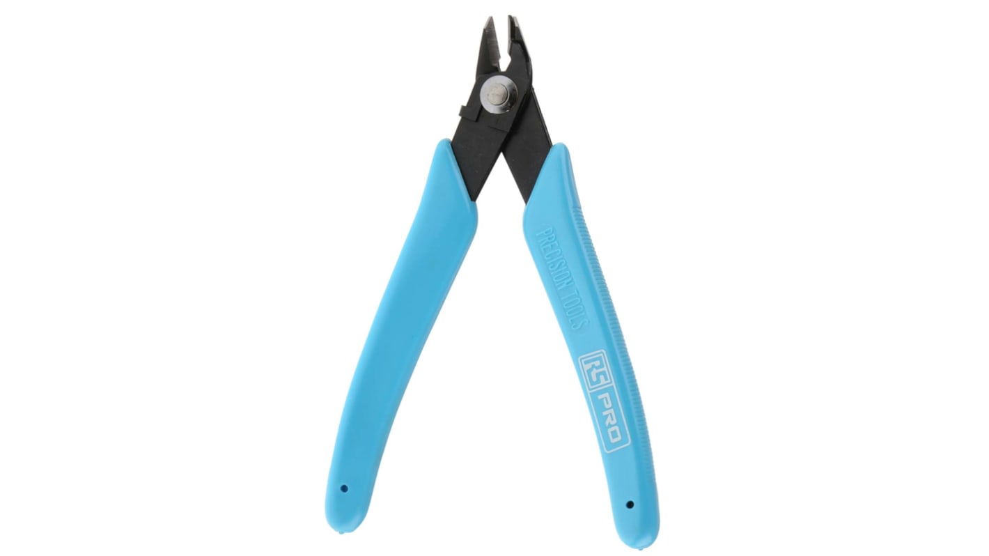 RS PRO 侧剪钳, 130mm总长, 可切割铜线, 最大切割0.8mm, 碳素钢制
