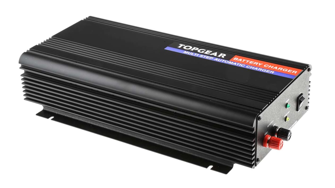 RS PRO Battery Charger For Lead Acid 2 Cell 24V 25A with UK plug