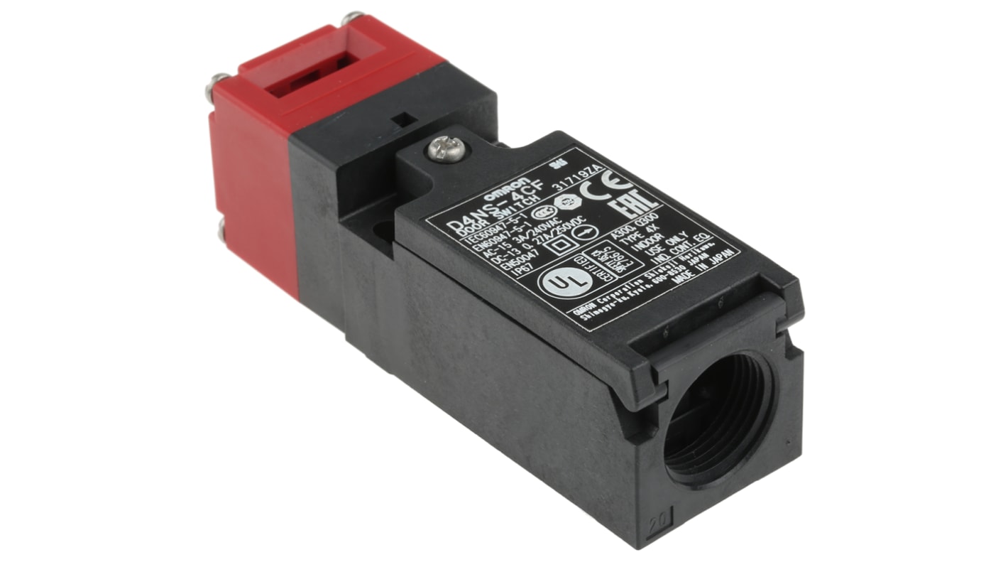 Omron D4NS Series Safety Interlock Switch, 2NC/1NO