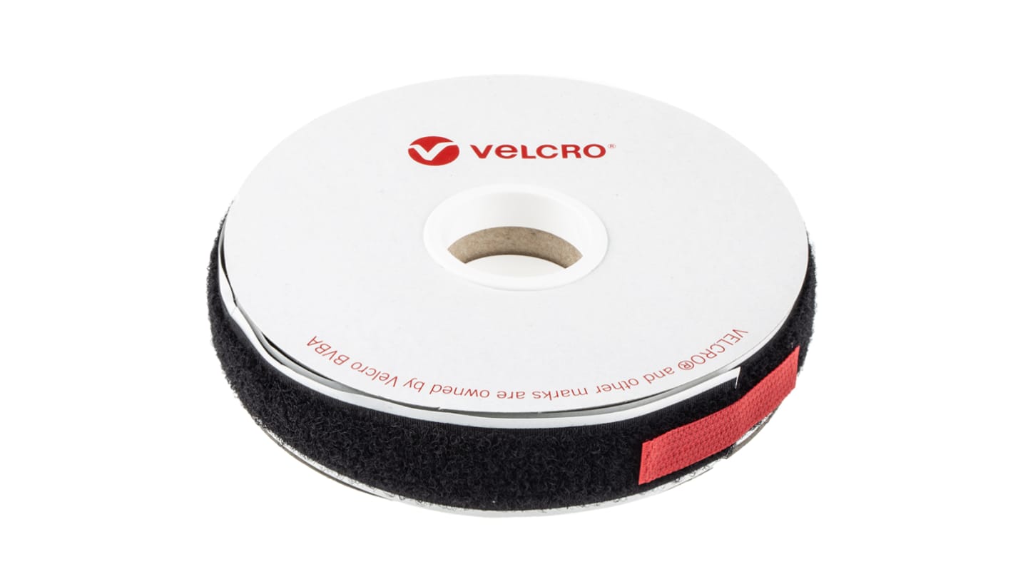 Velcro マジックテープ, 20mm x 5m 黒