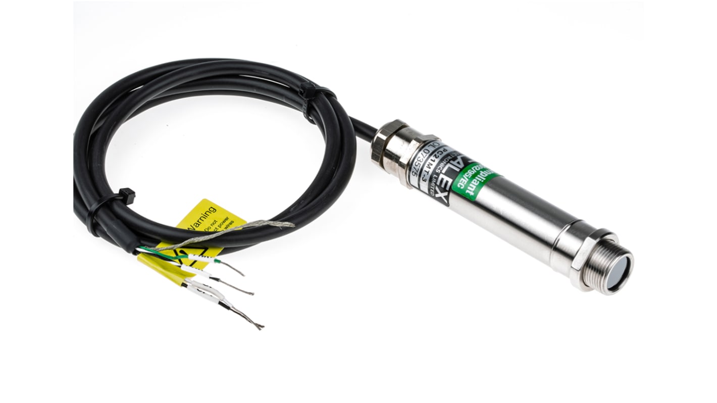 Calex PC21MT-3 Type J Thermocouple Infrared Temperature Sensor, 1m Cable, 0°C to +250°C