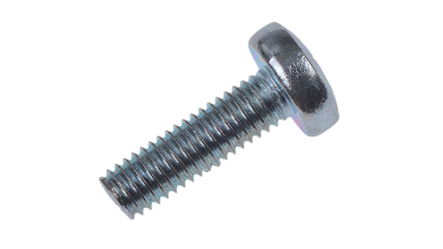 Śruby maszynowe M5 łeb z łbem walcowym soczewkowym Stalowe długość 16.0mm skok 0.80mm