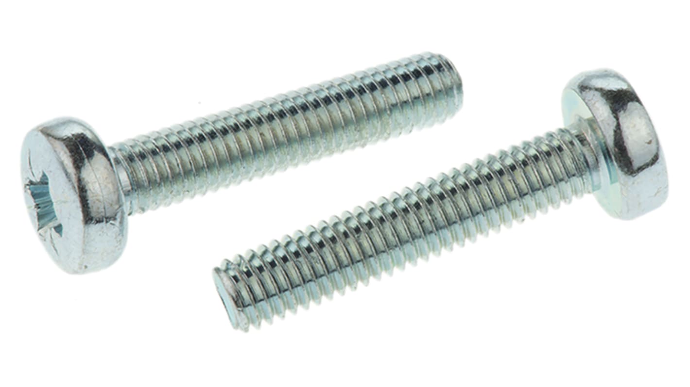 Śruby maszynowe M5 łeb z łbem walcowym soczewkowym Stalowe długość 25.0mm skok 0.80mm