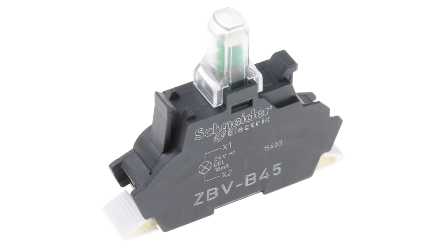 シュナイダーエレクトリック ライトブロック 24V ac/dc スクリュークランプターミナル ZBVB45
