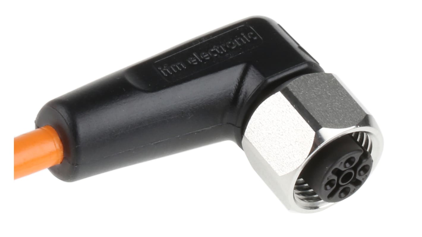 ifm electronic Female 4 way M12 to Unterminated Sensor Actuator Cable, 10m