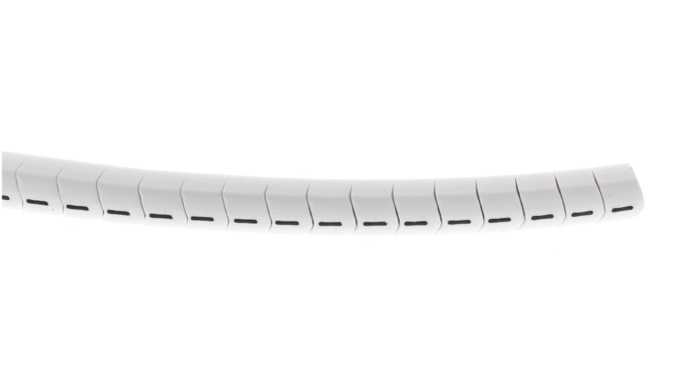 HellermannTyton Helagrip Slide On Cable Markers, Black on White, 2 → 5mm Cable, 901-10367