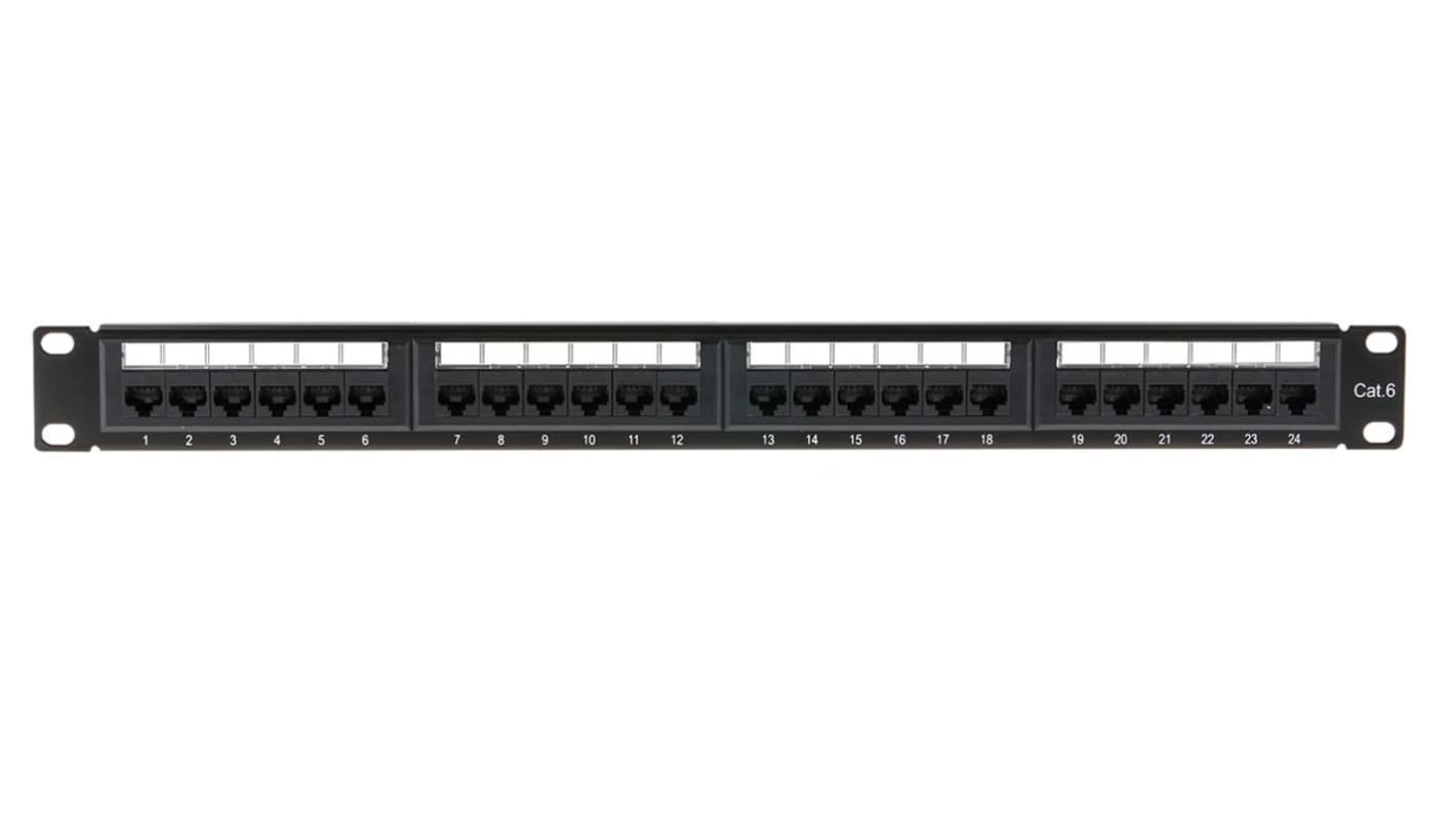 Panneau de connexion RJ RS PRO 24 ports Cat6 RJ45 UTP