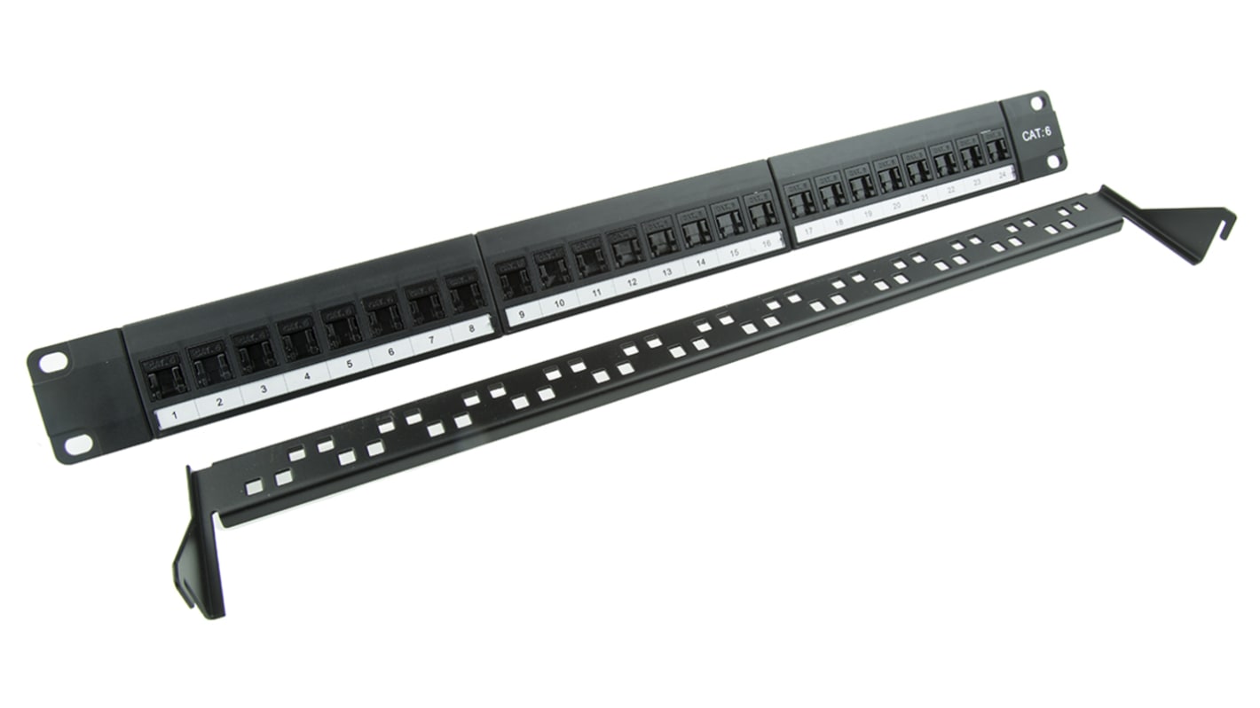 Panneau de connexion RJ RS PRO 24 ports Cat6 RJ45 UTP