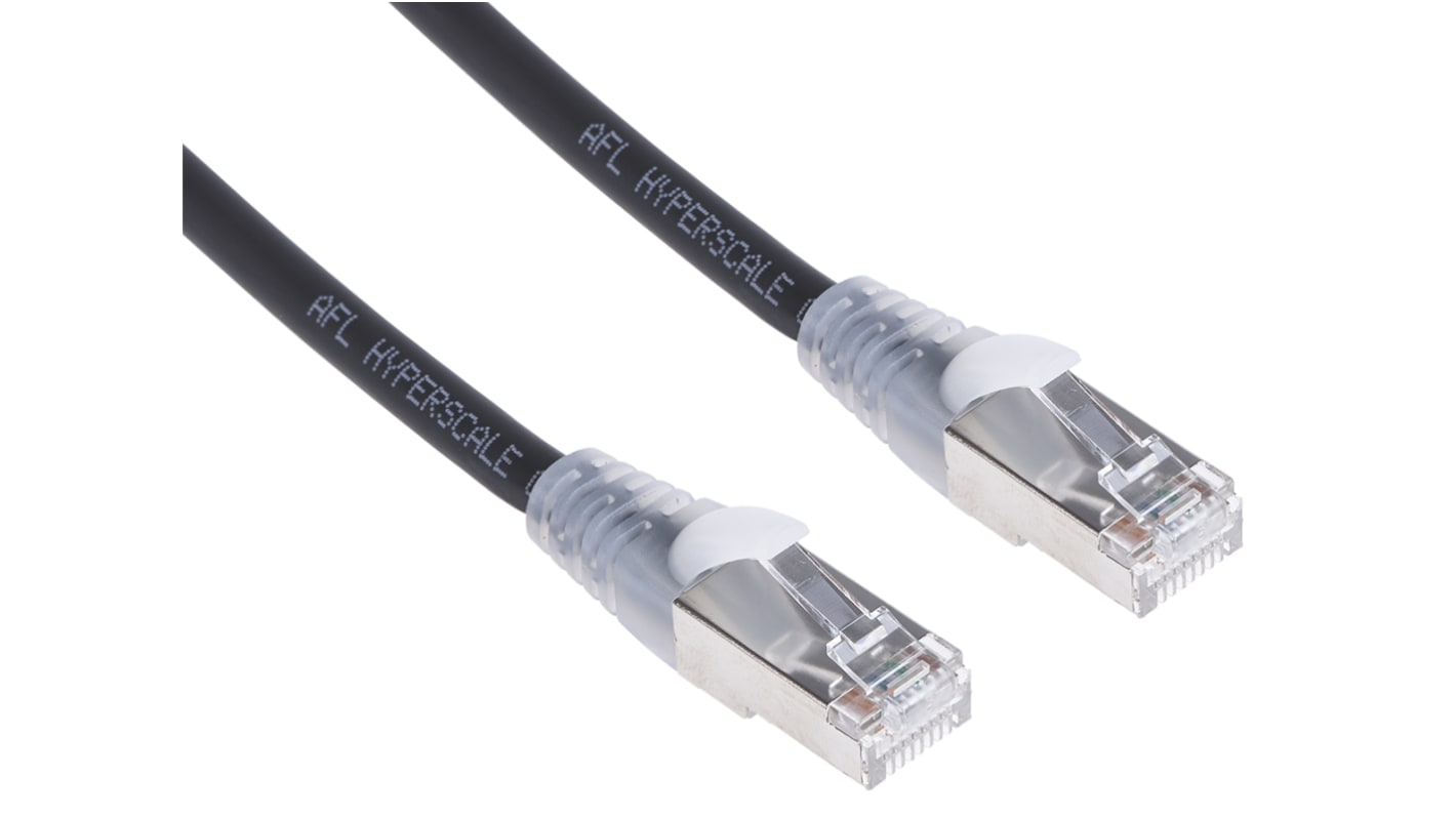 RS PRO 0.5m六类屏蔽网线, F/UTP屏蔽, 黑色LSZH护套, RJ45公插转RJ45公插
