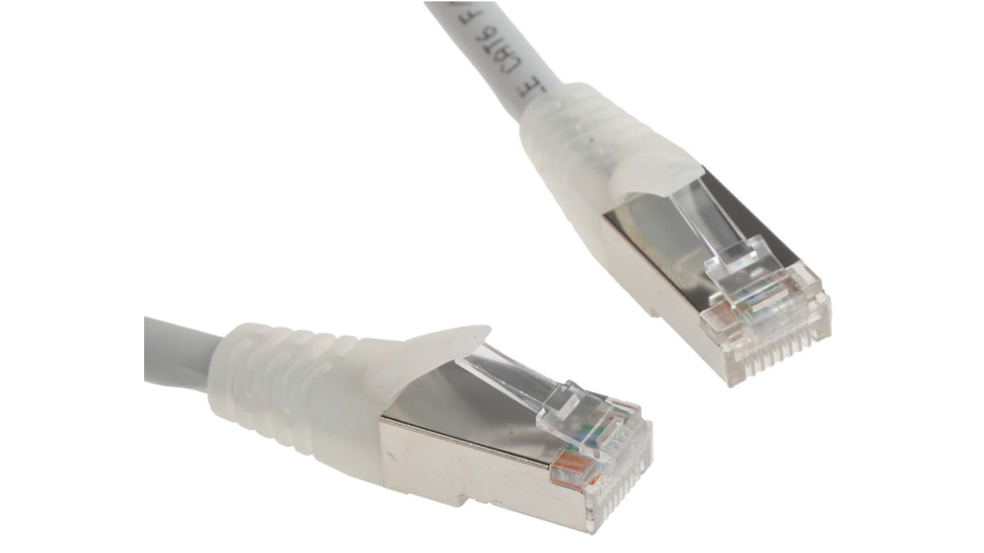 RS PRO Ethernetkabel Cat.6, 0.5m, Grau Patchkabel, A RJ45 F/UTP Stecker, B RJ45, LSZH
