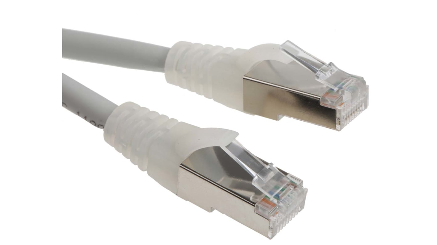 Cable Ethernet Cat6 F/UTP RS PRO de color Gris, long. 3m, funda de LSZH