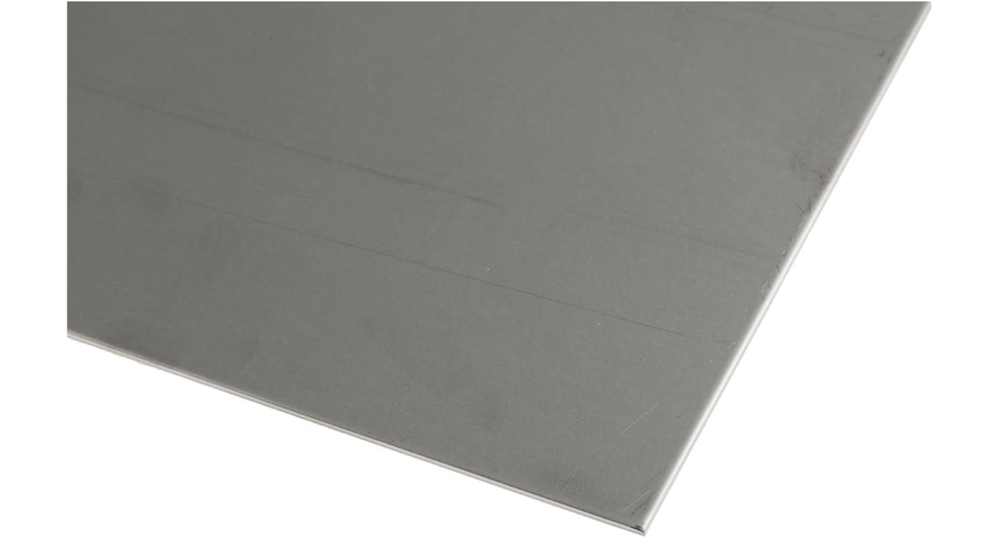 RS PRO Stainless Steel Metal Sheet 500mm x 300mm, 0.5mm Thick