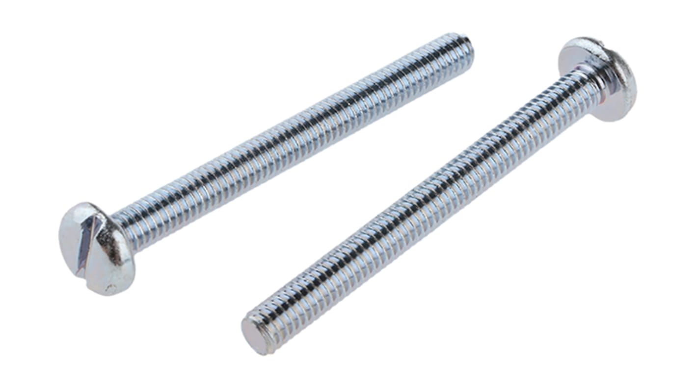 Śruby maszynowe M4 łeb z łbem walcowym soczewkowym Stalowe długość 40.0mm skok 0.70mm