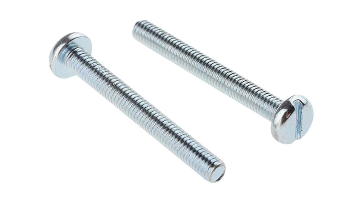 Śruby maszynowe M3 łeb z łbem walcowym soczewkowym Stalowe długość 25.0mm skok 0.50mm