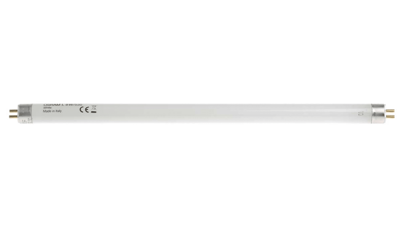 Osram Leuchtstoffröhre, Linear, T5, 8 W, 385 lm, 300mm, 3400K, Weiß, G5