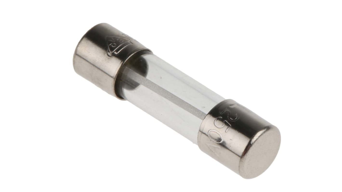 RS PRO 6.3A T Glass Cartridge Fuse, 5 x 20mm