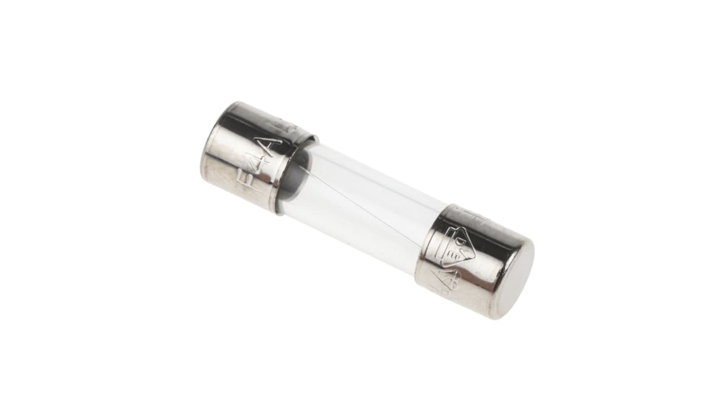 RS PRO 4A F Glass Cartridge Fuse, 5 x 20mm