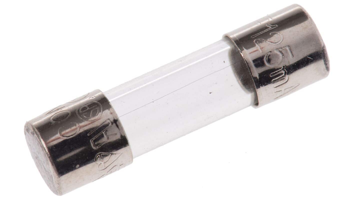 RS PRO 125mA Finsikring, Reaktionshastighed: F, 250V ac, 5 x 20mm