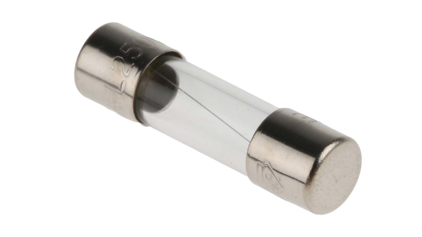 RS PRO 500mA T Glass Cartridge Fuse, 5 x 20mm