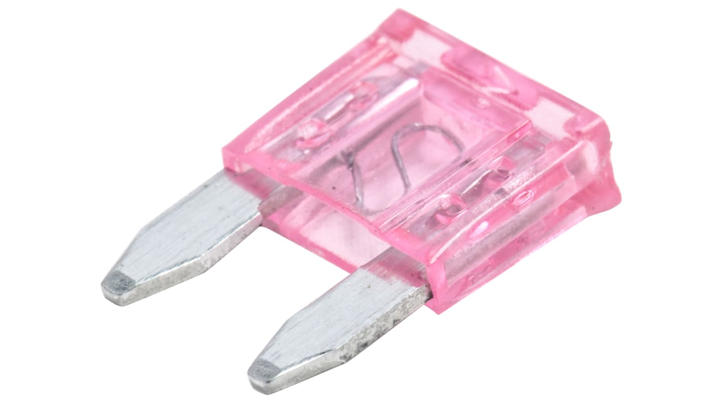 RS PRO 4A Pink Blade Car Fuse, 32V dc