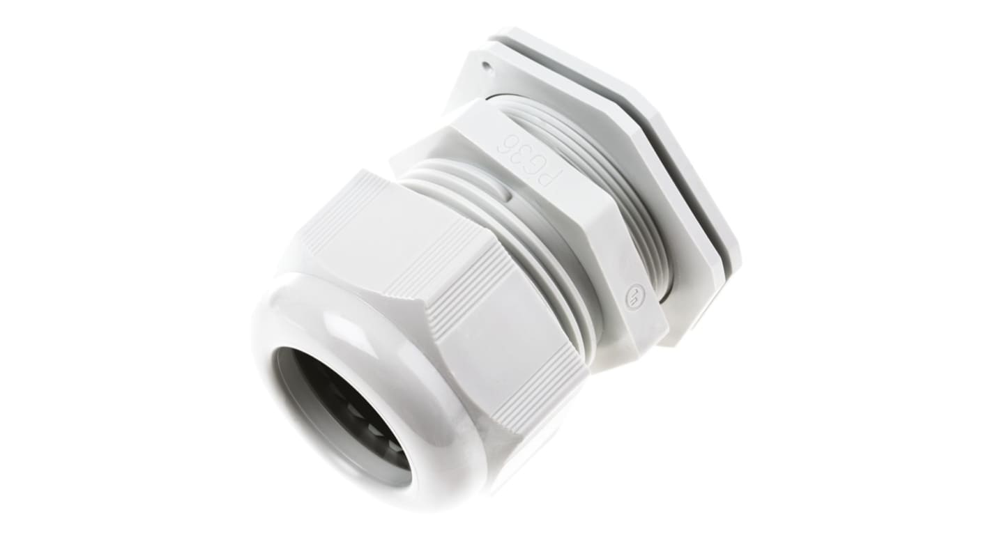 SIB SIB-TEC Series Grey PA 6 Cable Gland, PG29 Thread, 14mm Min, 25mm Max, IP68