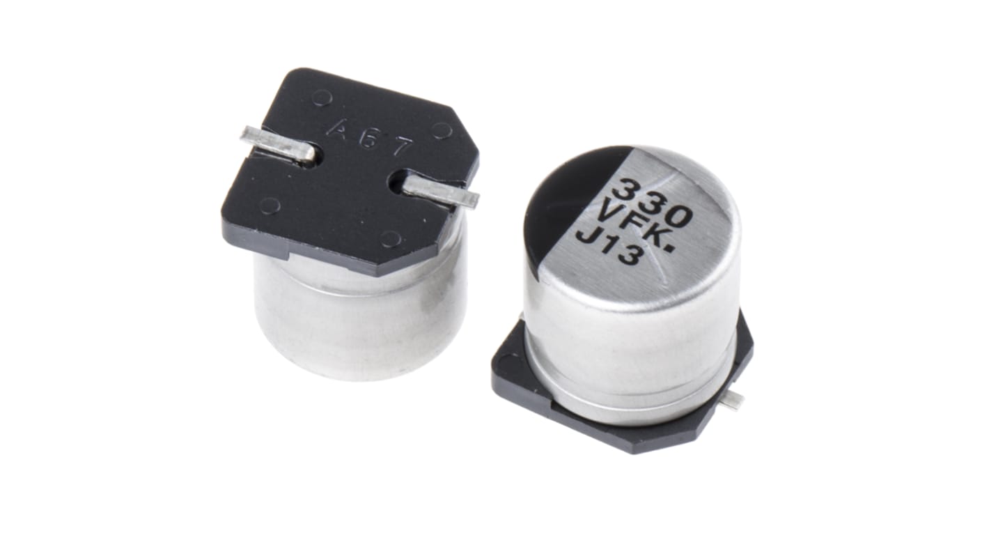 Panasonic 330μF Aluminium Electrolytic Aluminium Electrolytic Capacitor 35V dc, Surface Mount - EEEFK1V331AP