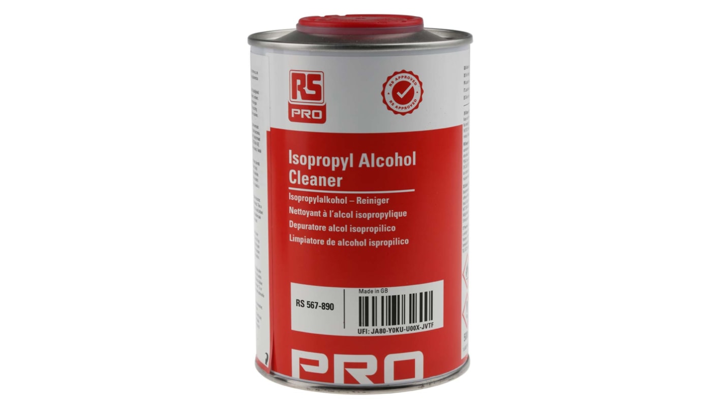 RS PRO 500 ml Tin Isopropyl Alcohol for PCBs
