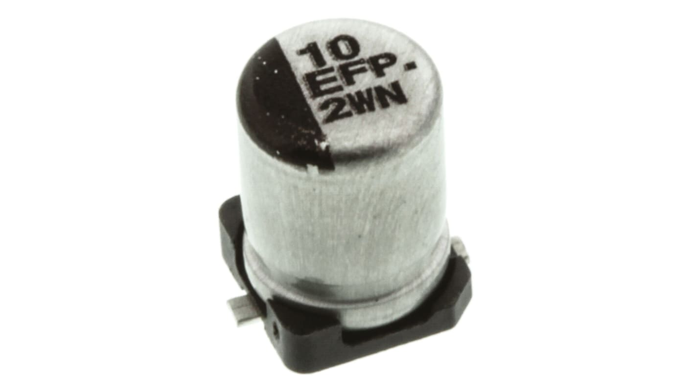 Panasonic 10μF Electrolytic Capacitor 25V dc, Surface Mount - EEEFP1E100AR