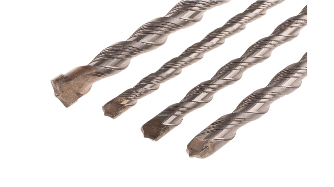 Keil 4-Piece SDS Drill Bit Set for Masonry, 20mm Max, 12mm Min, Chrome Nickel Molybdenum Steel Bits