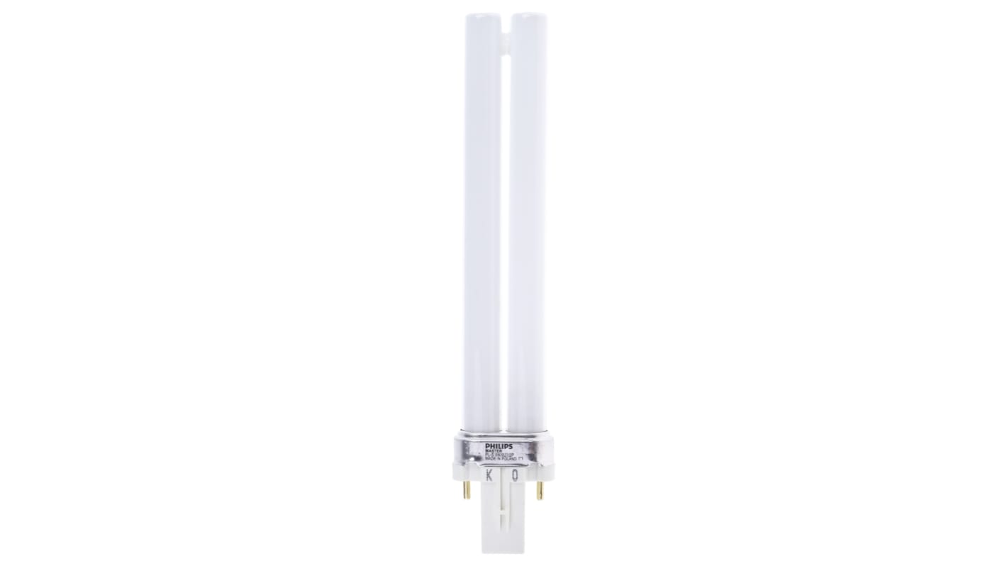 Philips Lighting 9 W G23双管节能灯, 暖白色, 2700K色温, 167 mm长