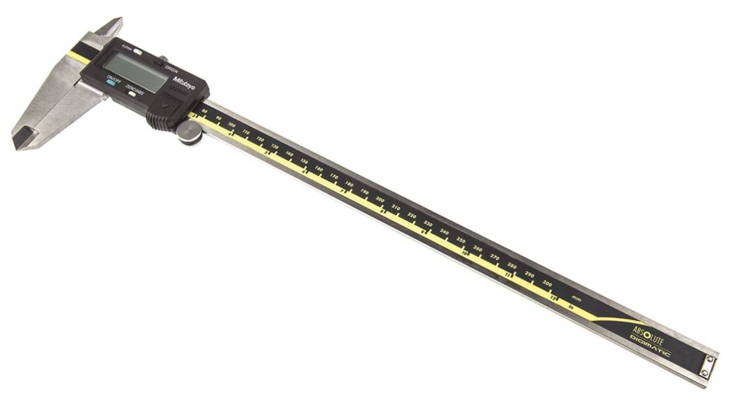 Mitutoyo Digitalmessschieber  metrisch & zöllig 300mm / ±0,03 mm, DKD/DAkkS-kalibriert