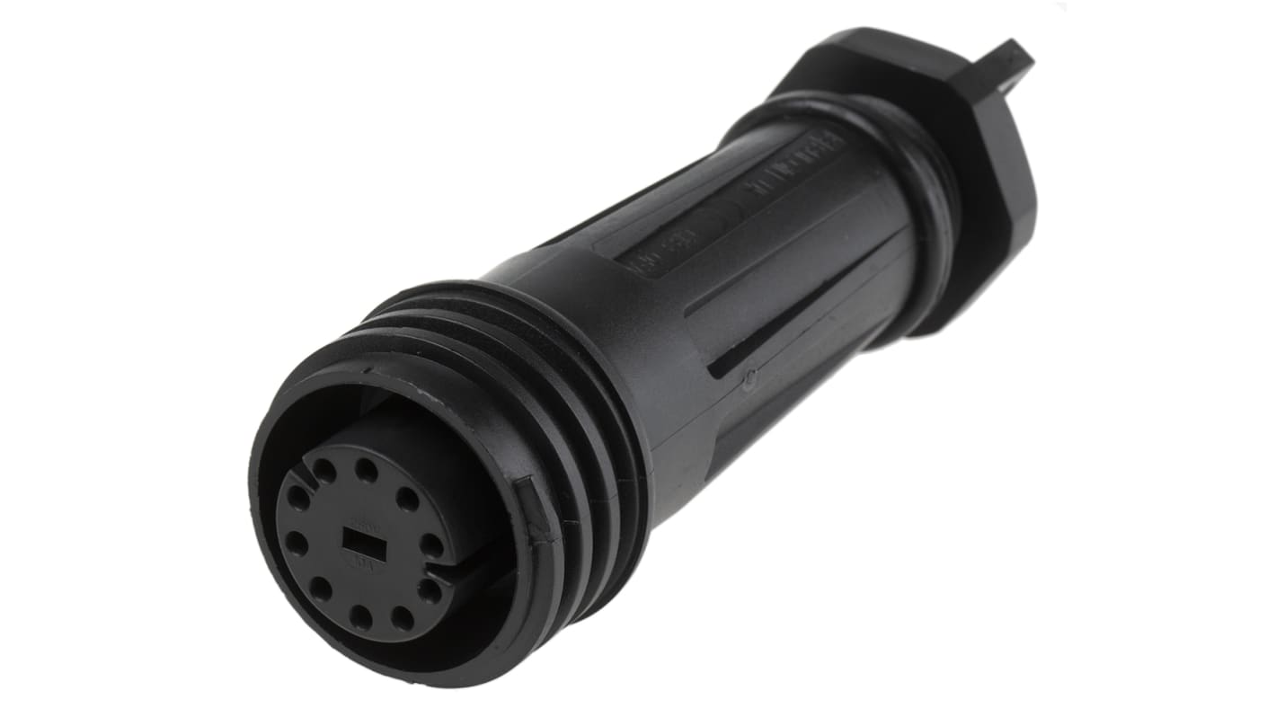 Bulgin Circular Connector, 10 Contacts, Cable Mount, Socket, Female, IP68, Buccaneer 900 Series