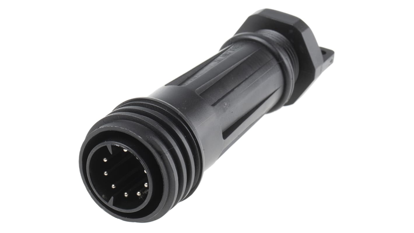 Bulgin Circular Connector, 10 Contacts, Cable Mount, Plug, Male, IP68, Buccaneer 900 Series