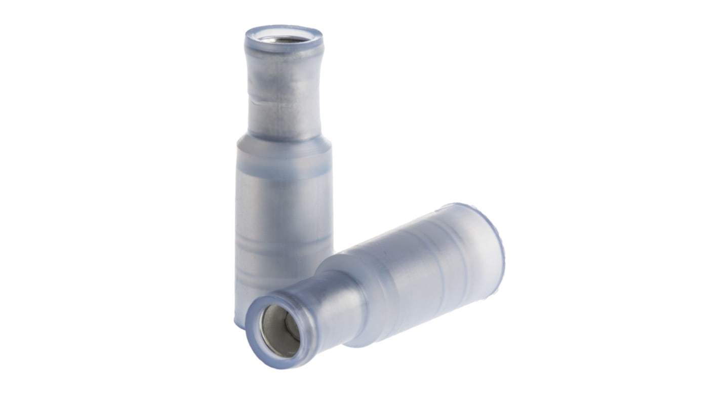 TE Connectivity, 0.156 Insulated, Blue Crimp Bullet Connector, 1mm² to 2.6mm², 17AWG to 13AWG, 4mm Bullet diameter
