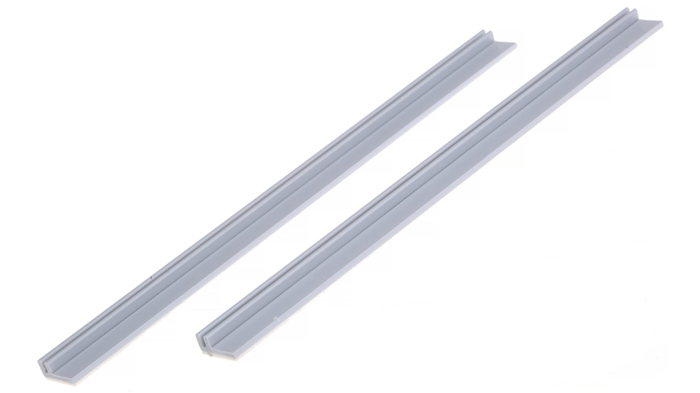 Essentra PCB Card Guide Adhesive-Backed Vertical Mount 204mm Long, 1.6mm Thick Max.