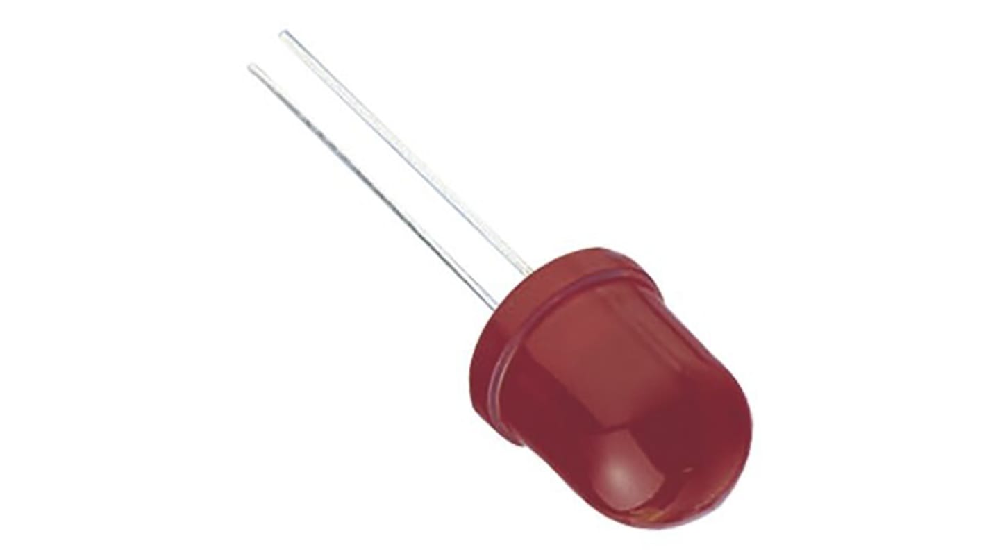 Kingbright2 V Red LED 10 mm Through Hole, L-813ID